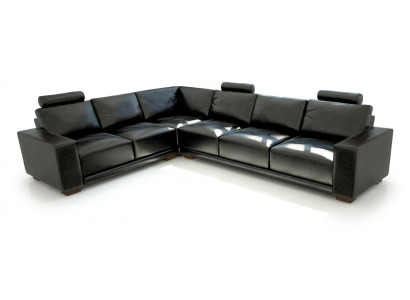 Skórzana sofa kanapa Żywy krajobraz Narożnik kanapa Narożnik Ustaw Design Modern Sofa A1121B