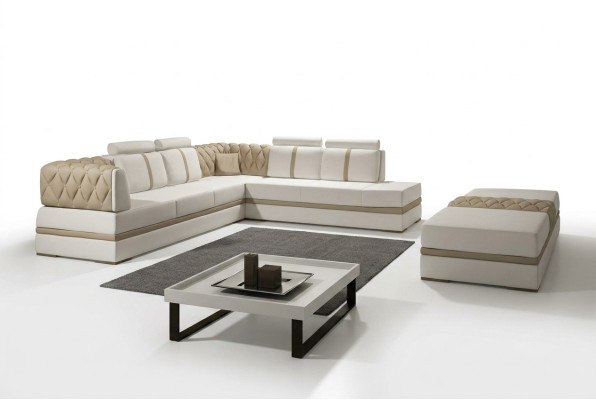 Sofa skórzana kanapa Żywy krajobraz Narożnik kanapa Narożnik Ustaw Design Nowoczesna Sofa Nowość A1128