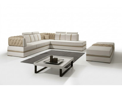 Sofa skórzana kanapa Żywy krajobraz Narożnik kanapa Narożnik Ustaw Design Nowoczesna Sofa Nowość A1128
