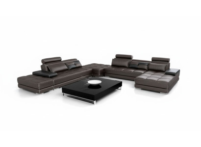 Sofa skórzana kanapa Żywy krajobraz Narożnik kanapa Narożnik Ustaw Design Nowoczesna Sofa Nowość A1146