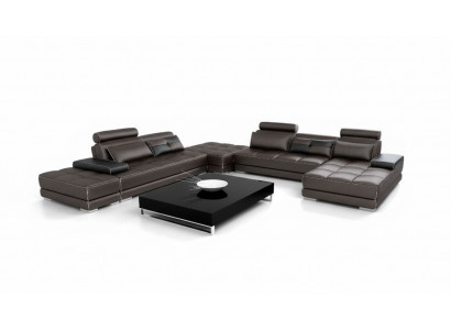 Sofa skórzana kanapa Żywy krajobraz Narożnik kanapa Narożnik Ustaw Design Nowoczesna Sofa Nowość A1146