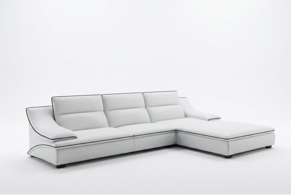 Skórzana sofa kanapa Żywy krajobraz Narożnik kanapa Narożnik Ustawić Design Modern Sofa A1160C