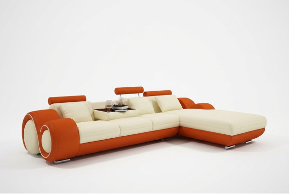 Skórzana sofa kanapa Żywy krajobraz Narożnik kanapa Narożnik Ustaw Design Modern Sofa A1163E