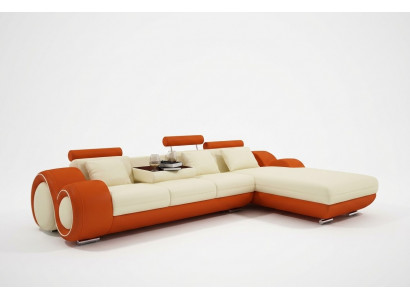 Skórzana sofa kanapa Żywy krajobraz Narożnik kanapa Narożnik Ustaw Design Modern Sofa A1163E