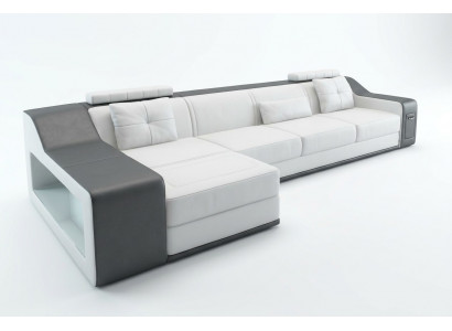 Skórzana sofa kanapa Żywy krajobraz Narożnik kanapa Narożnik Ustaw Design Modern Sofa B2017B