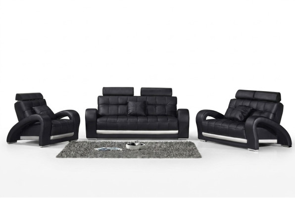 Skórzana sofa kanapa Żywy krajobraz 3+2+1 miejsce do siedzenia Ustawić Design Modern Sofa B2023
