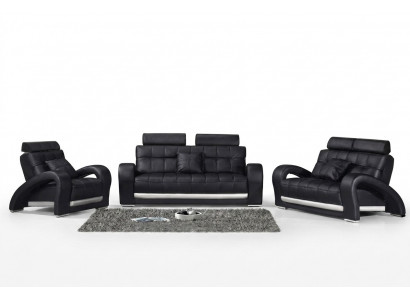 Skórzana sofa kanapa Żywy krajobraz 3+2+1 miejsce do siedzenia Ustawić Design Modern Sofa B2023