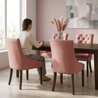 4x Chesterfield Fotel Lounge Club Podkładka Krzesło Krzesła Siedziba Ustawić Lehn