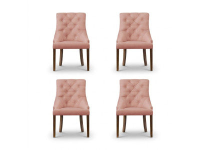 4x Chesterfield Fotel Lounge Club Podkładka Krzesło Krzesła Siedziba Ustawić Lehn