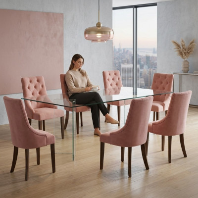 8x Chesterfield Fotel Lounge Club Podkładka Krzesło Krzesła Siedziba Ustawić Lehn Nowość