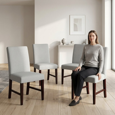4x Krzesła Krzesło Podkładka Design Lounge Club Siedziba Lehn Ustawić Fotel Nowy
