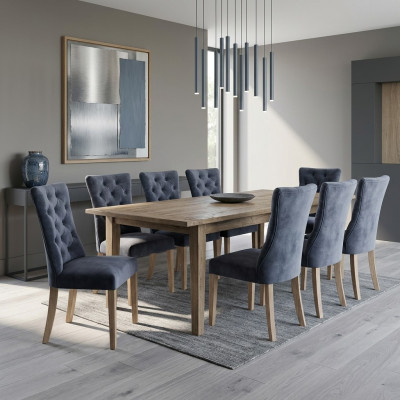 8x Krzesła Krzesło Podkładka Design Chesterfield Ustawić Fotel Kompletny Zestaw