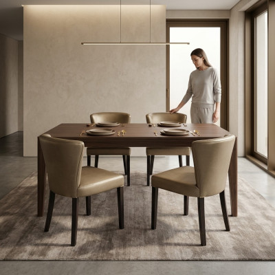 4x Krzesła Krzesło Podkładka Design Lehn Ustawić Fotel Kompletny Zestaw Nowoczesny Nowy