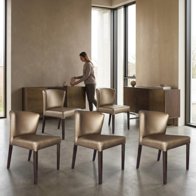 6x Krzesła Krzesło Podkładka Design Lehn Ustawić Fotel Kompletny zestaw nowoczesny