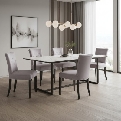 4x Design Podkładka Krzesła Krzesło Zobacz Ustawić Fotel Lounge Club Set Modern