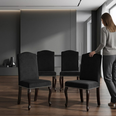 4x Design Podkładka Krzesło Ustawić Krzesła Włókienniczy Siedziba Kompletny zestaw