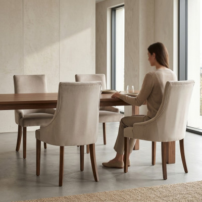 4x Designerska Podkładka Krzesło Zestaw Ustawić Krzesła Kompletny Lehn Siedziba Lounge