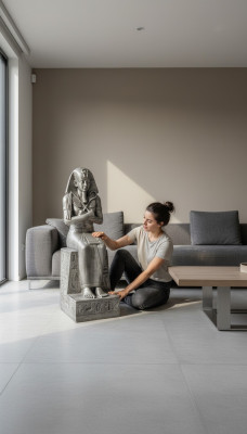 Egipski faraon statua rzeźba figurki rzeźby dekoracja dekoracyjna figura 117cm
