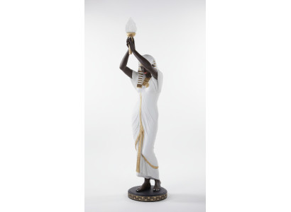 Lampa podłogowa rzeźba figura Lampy Lampa Egipt statua figurki rzeźby dekoracja