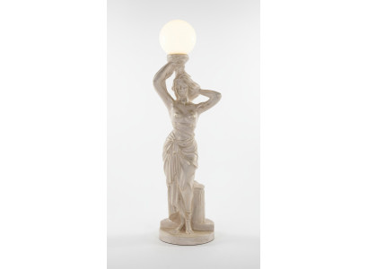 Lampa podłogowa w stylu Antyk, lampa podłogowa Lampa Lampa, rzeźba figurowa, oświetlenie