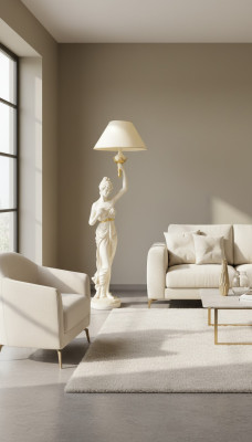 Stojak na rzeźbę Lampa Design XXL Stojak stojący Lampa Lampa do salonu 183cm