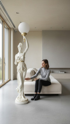 XXL Design Lampa stojąca Lampa stojąca 153 cm Lampa Rzeźba Figurka Statua