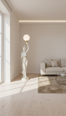 XXL Design Lampa stojąca Lampa stojąca 153 cm Lampa Rzeźba Figurka Statua