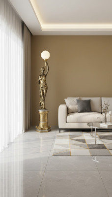 XXL Design Lampa stojąca Lampa stojąca Lampa Rzeźba Figurka Statua 227cm