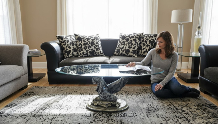 Design Medusa stolik kawowy stolik szklany Tabela side stoły Couch Classic 42cm