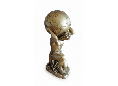 Antyk Style Classic Globe Atlas Minibar Bar Wina Półka Statua Dekoracja Rzeźba