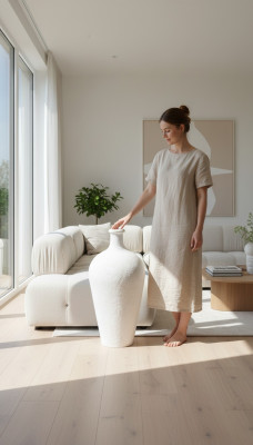 Wazon dekoracyjny XXL kwiaty design dekoracja podłogi doniczka w stylu Antyk wazony pokojowe 92cm Nowość