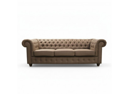 Chesterfield Zestaw sofowy Sofa 3+1+1 Kanapa Podkładka Zestaw Sofy Kanapy Kompletne