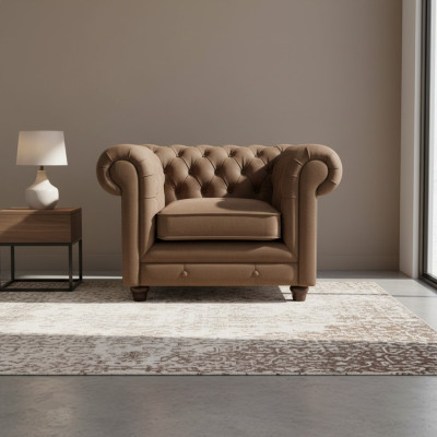 Chesterfield 3+1 miejsce do siedzenia Podkładka Zestaw sofowy Kanapa Skóra Sofy Sofa do salonu