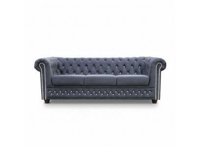 Chesterfield Zestaw sofowy 3+2+1 rozkładana sofa Sofa Kanapa Podkładka Skóra Sofy Łóżko