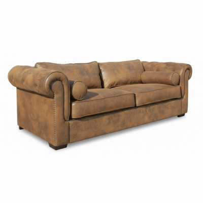Chesterfield Zestaw sofowy 3+2 Kanapa Zestaw Podkładek Sofy Kanapy Nowa Sofa Skóra