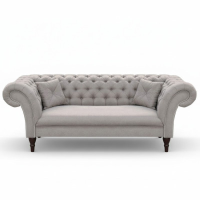 Chesterfield Zestaw sofowy 3+2 Sofa Podkładka Design Skóra Materiał Obcios