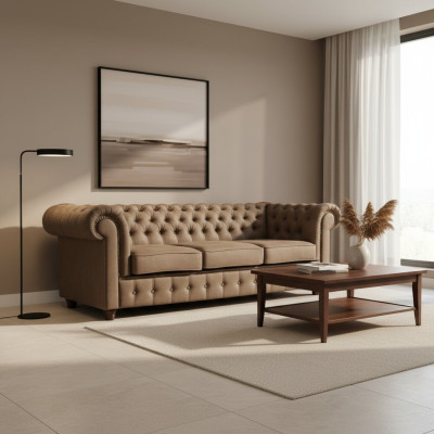 Chesterfield design luksusowe Podkładka Siedziba kanapa xxl duża 3 Siedziba sofa Kanapy