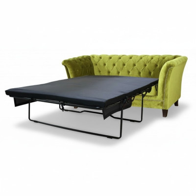Sofa rozkładana Chesterfield 2 miejsce do siedzenia Funkcja łóżka Couch Podkładka Sofy