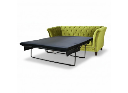 Sofa rozkładana Chesterfield 2 miejsce do siedzenia Funkcja łóżka Couch Podkładka Sofy