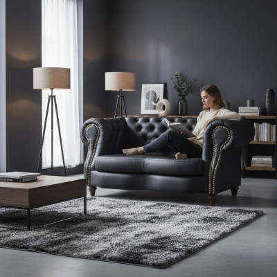 Chesterfield Lincoln 2 miejsce do siedzenia Kanapa Podkładka Sofy Kanapy Design Sofa Club Skóra