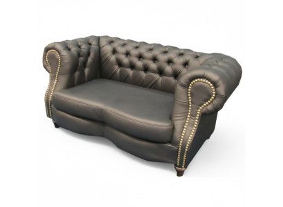 Chesterfield Lincoln 2 miejsce do siedzenia Kanapa Podkładka Sofy Kanapy Design Sofa Club Skóra