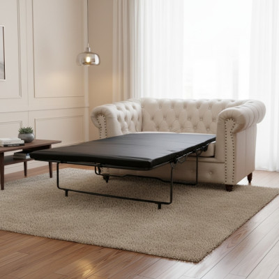 Chesterfield Oxford 2 miejsce do siedzenia z funkcją łóżka Couch Podkładka Sofy Kanapy Nowość