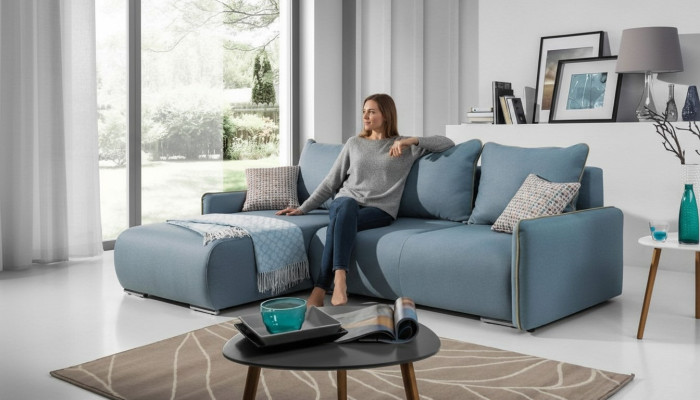 Narożnikowa kanapa Sofa rozkładana Sofa Kanapa Podkładka Zestaw narożny Funkcja łóżka Siedziba Kanapy Nowość