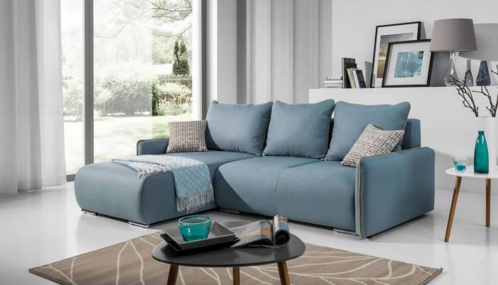 Narożnikowa kanapa Sofa rozkładana Sofa Kanapa Podkładka Zestaw narożny Funkcja łóżka Siedziba Kanapy Nowość