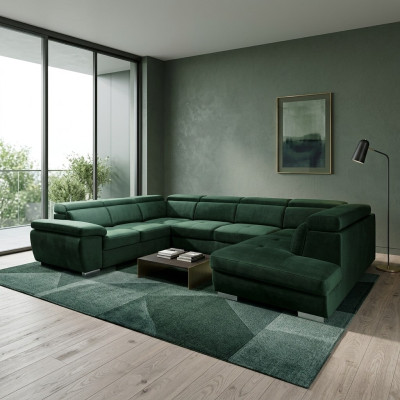 Wielofunkcyjny Big Żywy krajobraz U Shape Narożnikowa kanapa Sofa Materiał Couch Podkładka