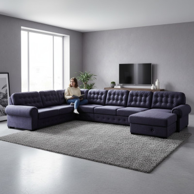 Sofa XXL Podkładka Sleep Narożnik Siedziba Podkładka Ustawić Żywy krajobraz Sofy Kanapy