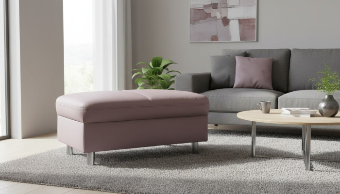 XXL Club Lounge Stołek Pufa Skóra Ottoman Designer Włókienniczy Projekt Podnóżka
