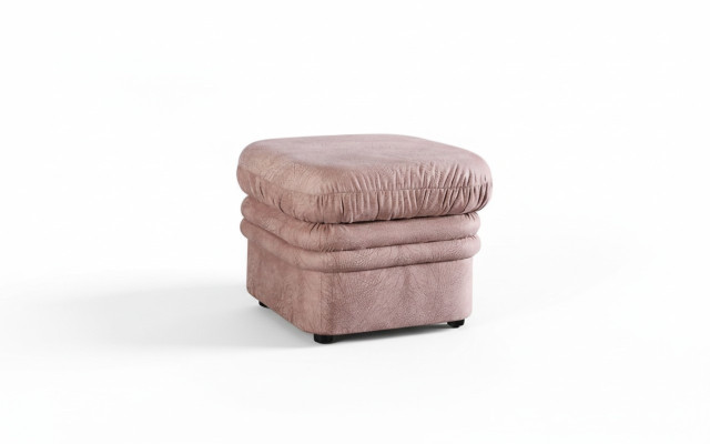 Podnóżek Lounge Stołek XXL Club Ottoman Pufa Materiał Włókienniczy Design