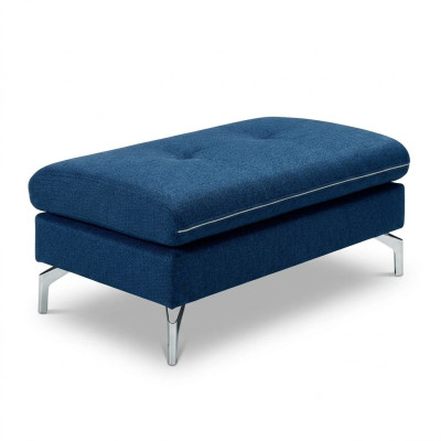 Podnóżek XXL Club Materiał Lounge Stołek Ottoman Pufa Włókienniczy Ottoman