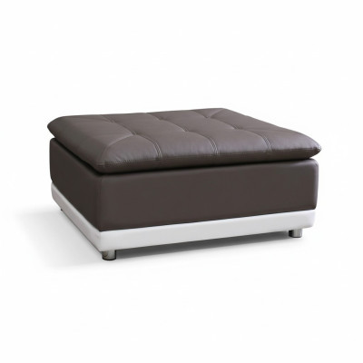 Podnóżek Lounge Stołek XXL Club Ottoman Pufa Skóra Włókienniczy Ottoman